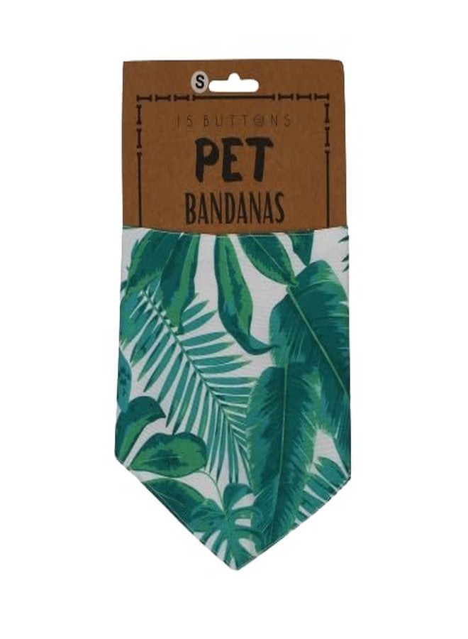 15 BUTTONS Rainforest Printed Bandana for Dogs | Super Soft Light Weight | Comfortable & Breathable Dog Clothing | Adjustable Trendy Printed Bandana with Elegant Design (L) - Image 1